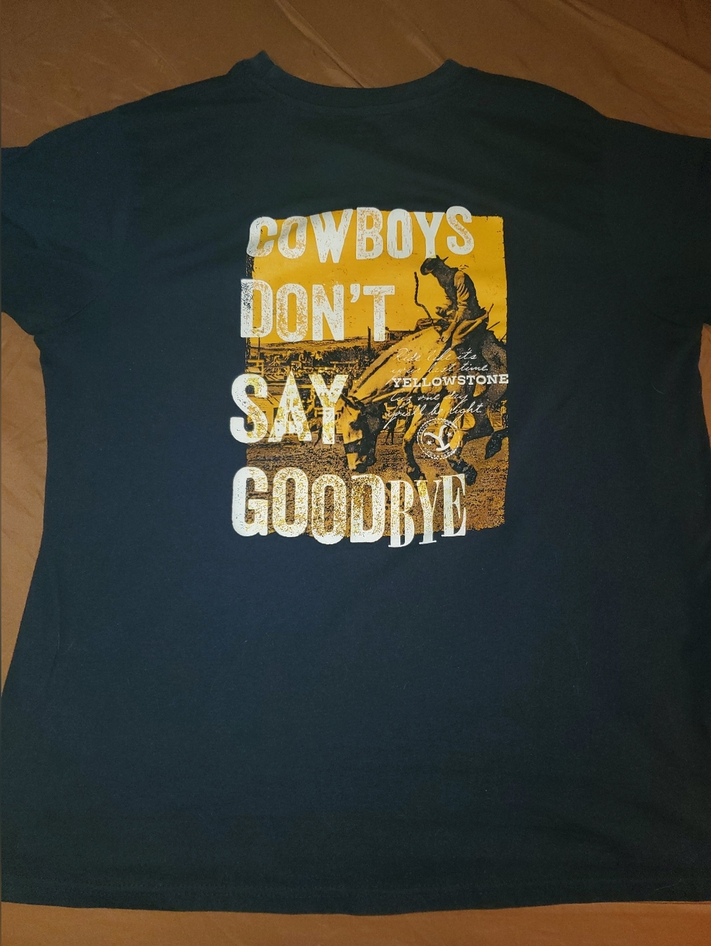 B2G1F Yellowstone Cowboys Don't Say Goodbye Black T-Shirt Mens XL - Picture 6 of 7